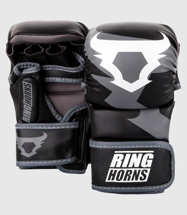 Guanti MMA Ringhorns Charger Sparring – Nero/Grigio/Bianco