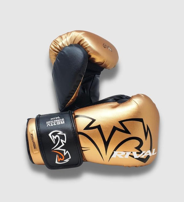 Mănuși de box Rival RS11V Evolution – Auriu/Negru