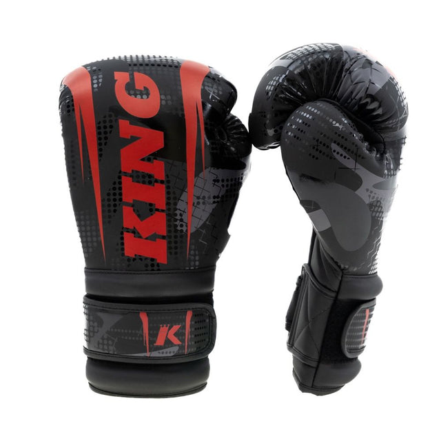 King Pro Boxing Boxhandschuhe Shogun – Schwarz/Rot