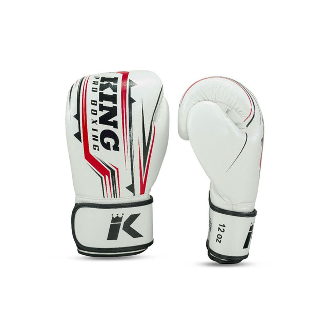Gants de boxe King Pro Boxing BG Spartan – Blanc/Noir/Rouge