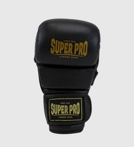 Guanti MMA Super Pro Combat Gear MMA Shooter – Nero/Oro
