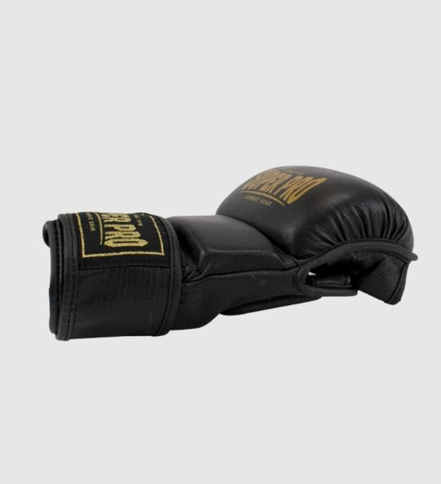 Super Pro Combat Gear MMA Shooter MMA-handsker - Sort/Guld - MMA-handsker