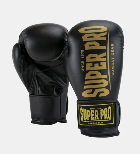 Guantes de boxeo Super Pro Champ – Negro/Oro