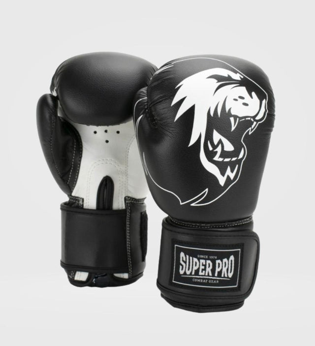 Super Pro Boxningshandskar Talent Kids - Svart/Vit - Boxningshandskar