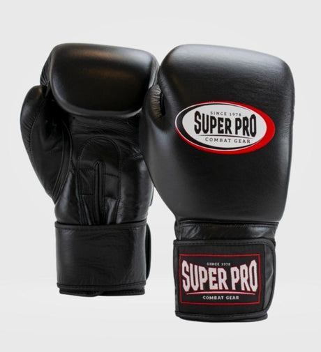 Luvas de boxe Super Pro Thai Pro – Preto