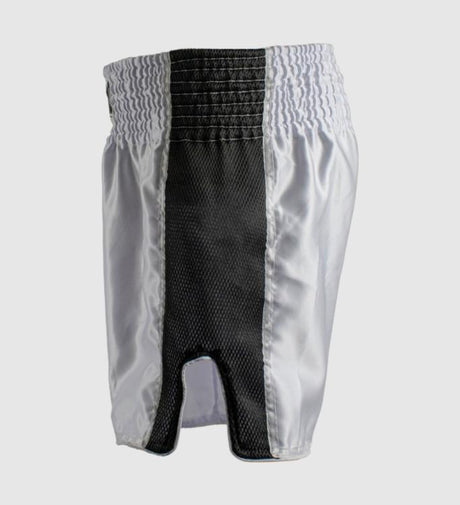 Super Pro Kickbox-Shorts Brave – Weiß/Schwarz – Shorts