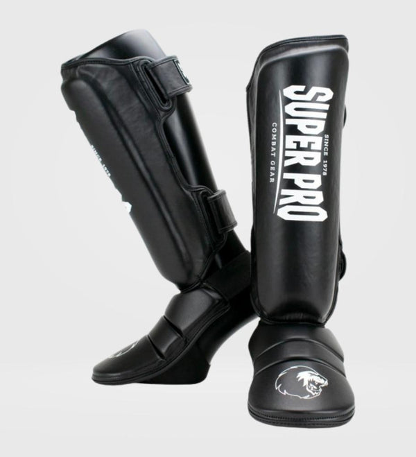 Tibiere Super Pro Protector – Negru/Alb