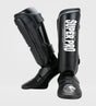 Tibiere Super Pro Kickboks Protector – Negru/Alb – Tibiere