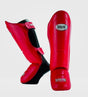 Espinilleras Super Pro Kickboks Thai Pro Piel – Rojo