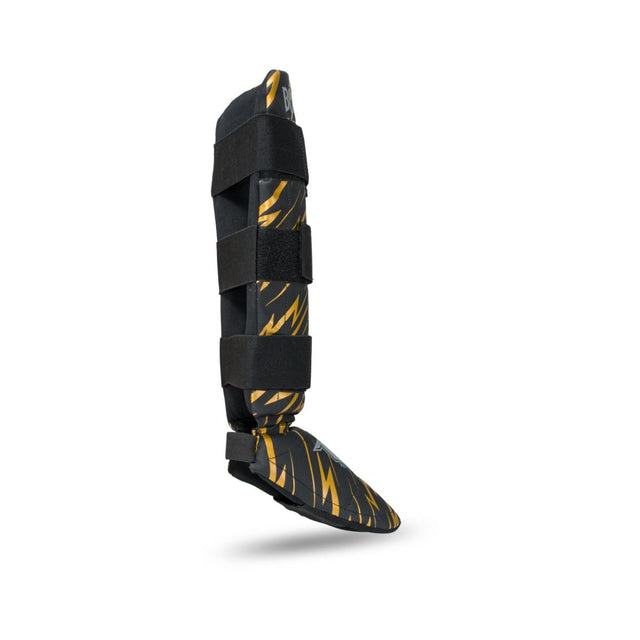 Booster Schienbeinschoner Combat Kinder – Schwarz/Gelb