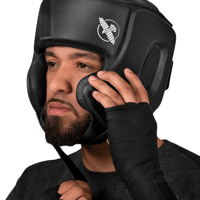 Hayabusa Hovedbeskytter T3 med kindbeskyttelse - Sort