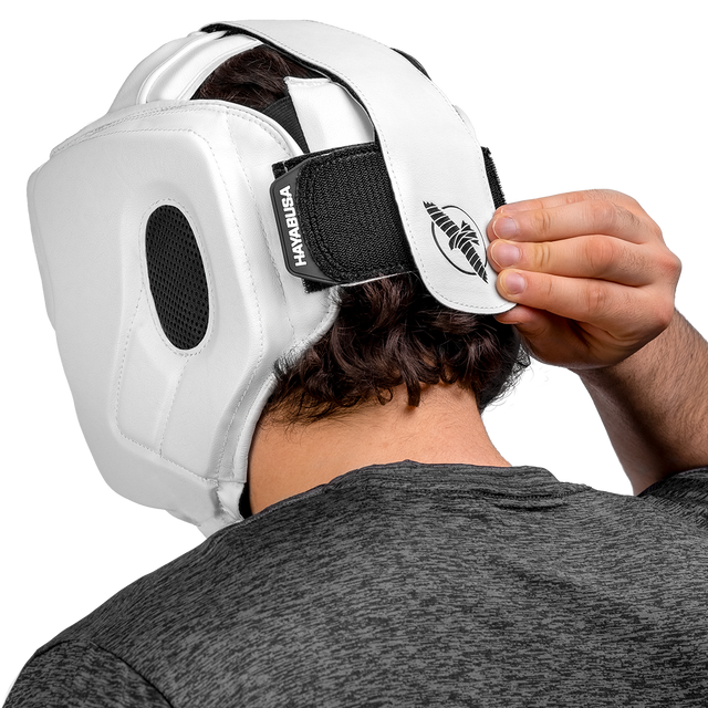 Capacete de boxe Hayabusa T3 – Branco/Preto