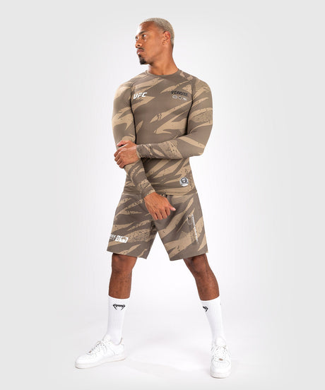 Rashguard UFC Adrenaline Venum Fight Week Performance – Camouflage désert