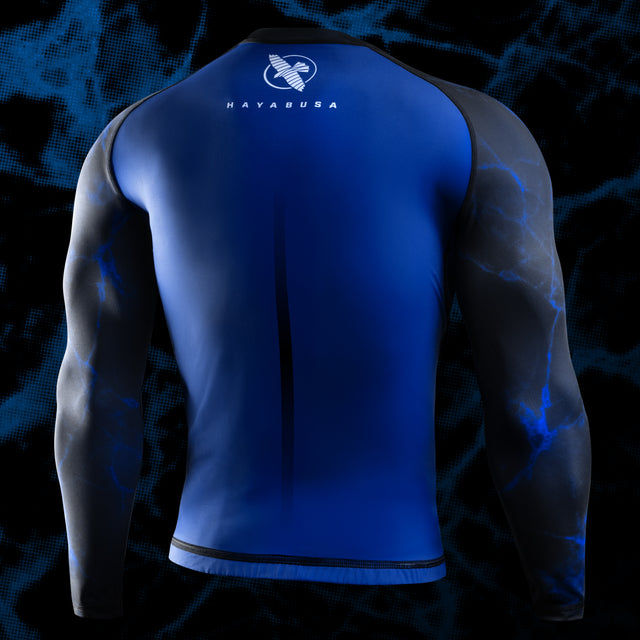 Hayabusa x UFC BJJ Rashguard Dlouhé rukávy – Modrá/Černá