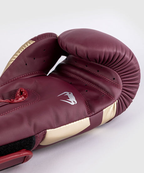 Luvas de boxe Venum Elite – Burgundy Vermelho/Ouro