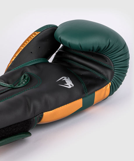 Luvas de boxe Venum Elite – Verde/Bronze/Prata