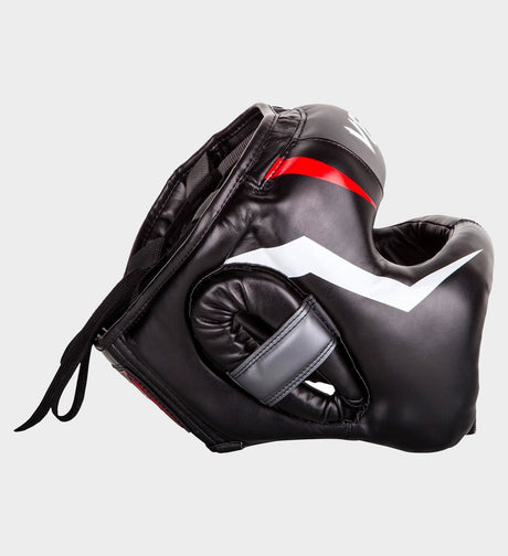 Capacete de boxe Venum Elite Iron – Preto/Vermelho/Branco