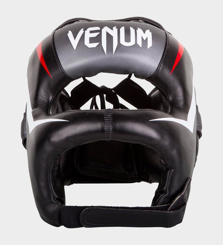 Capacete de boxe Venum Elite Iron – Preto/Vermelho/Branco