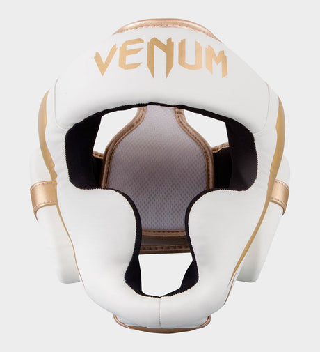 Casque de boxe Venum Elite – Blanc/Or – Casques de boxe