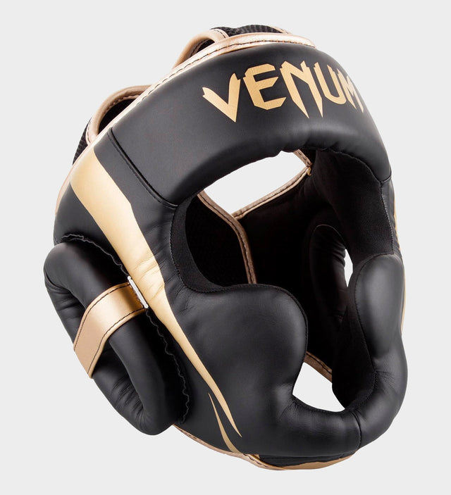 Venum Kopfschutz Elite – Schwarz/Gold – Kopfschutz