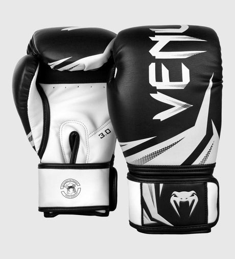Mănuși de box Venum Challenger 3.0 – Negru/Alb – Mănuși de box
