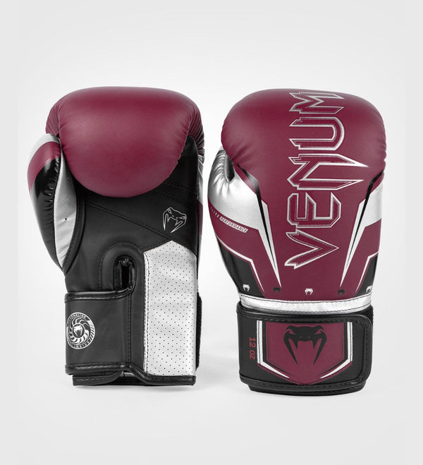 Gants de boxe Venum Elite Evo – Rouge/Argent