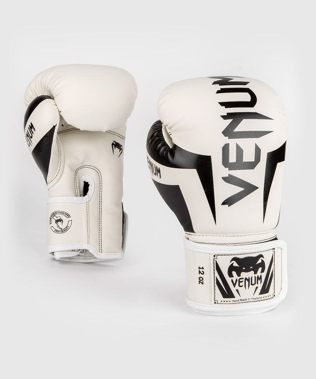 Luvas de boxe Venum Elite – Branco/Preto