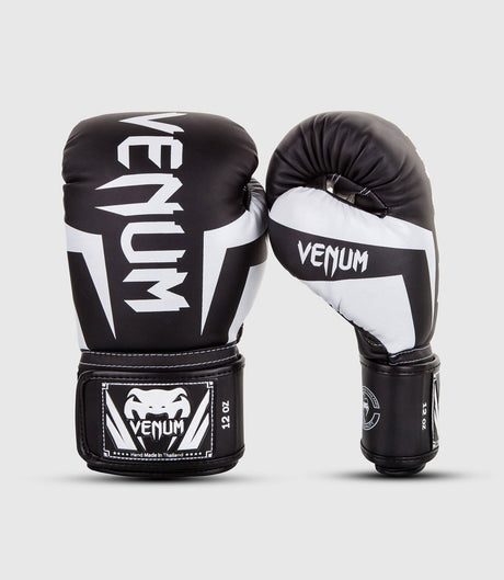 Venum Boxhandschuhe Elite – Schwarz/Weiß – Boxhandschuhe