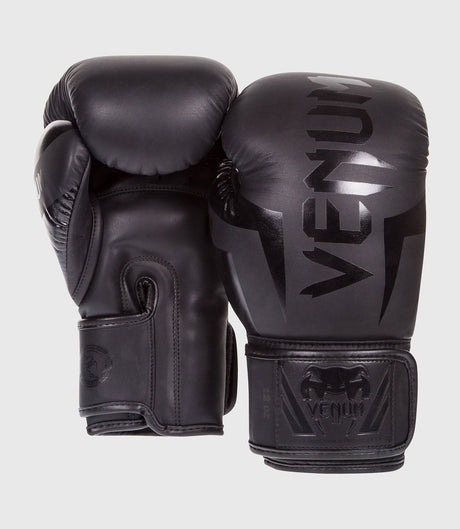 Mănuși de box Venum Elite – Negru/Negru – Mănuși de box