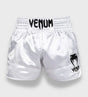 Pantaloni scurți de kickboxing Venum Classic – Alb/Negru