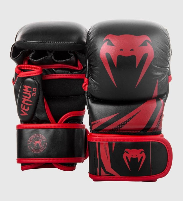 Luvas de MMA Venum Challenger Sparring 3.0 – Preto/Vermelho – Luvas de MMA