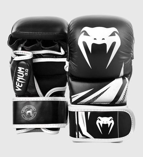 Mănuși MMA de sparring Venum Challenger 3.0 – Negru/Alb