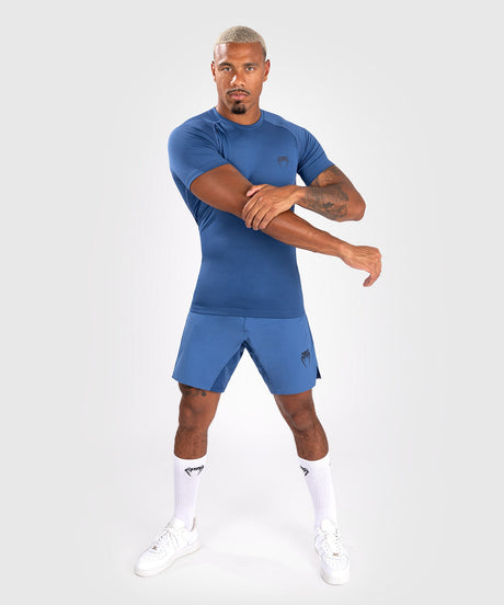 Rashguard Venum Contender manches courtes – Bleu