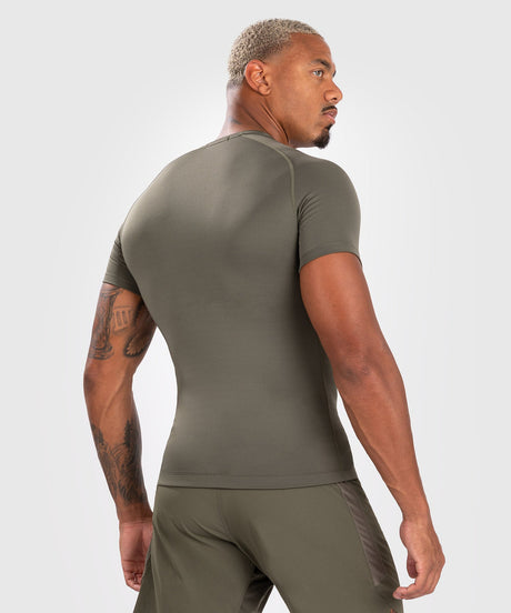 Rashguard Venum Contender Krótki Rękaw – Khaki Zielony