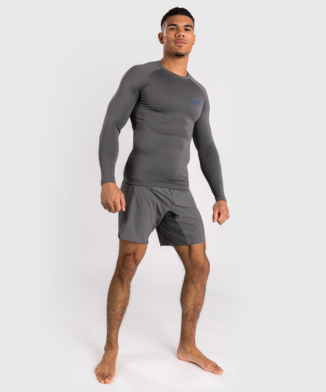 Rashguard Venum Contender manches longues – Gris/Bleu – Rashguard