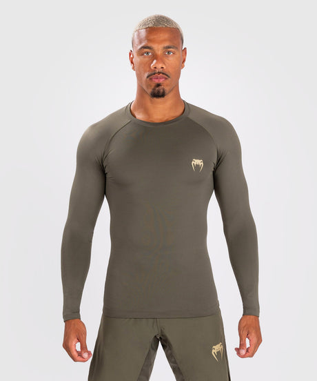 Rashguard Venum Contender manches longues – Kaki vert – Rashguard