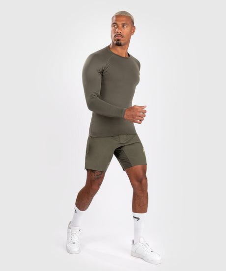 Rashguard Venum Contender manches longues – Kaki vert – Rashguard