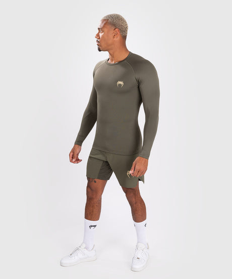 Rashguard Venum Contender manches longues – Kaki vert – Rashguard