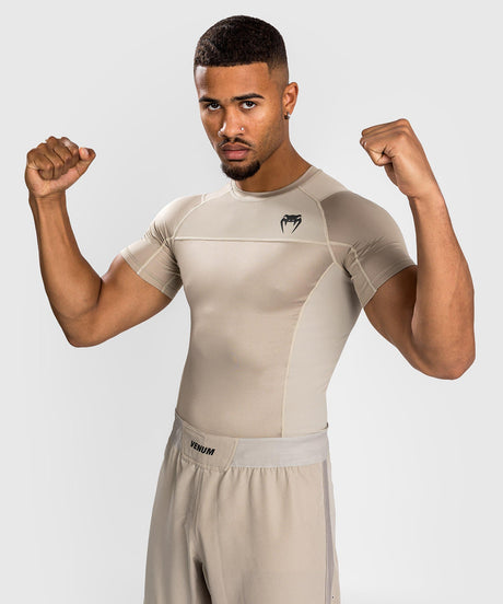 Rashguard Venum G-Fit Air manches courtes – Sable