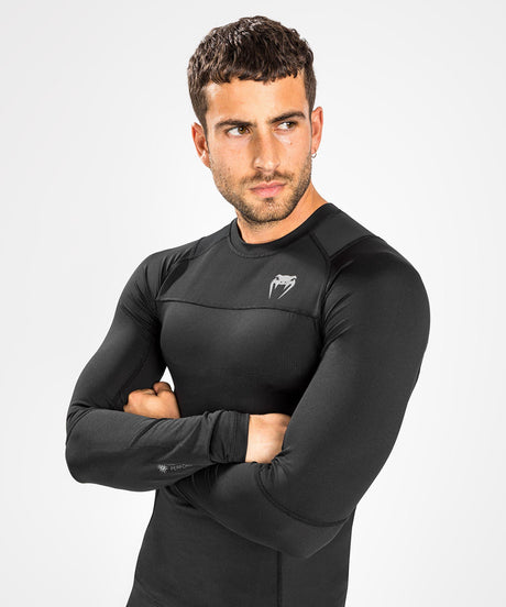 Venum Rashguard G-Fit Air Manga Comprida – Preto/Preto – T-shirt