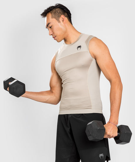 Venum Rashguard G-Fit Air Bez rukávů - Písek - Tričko