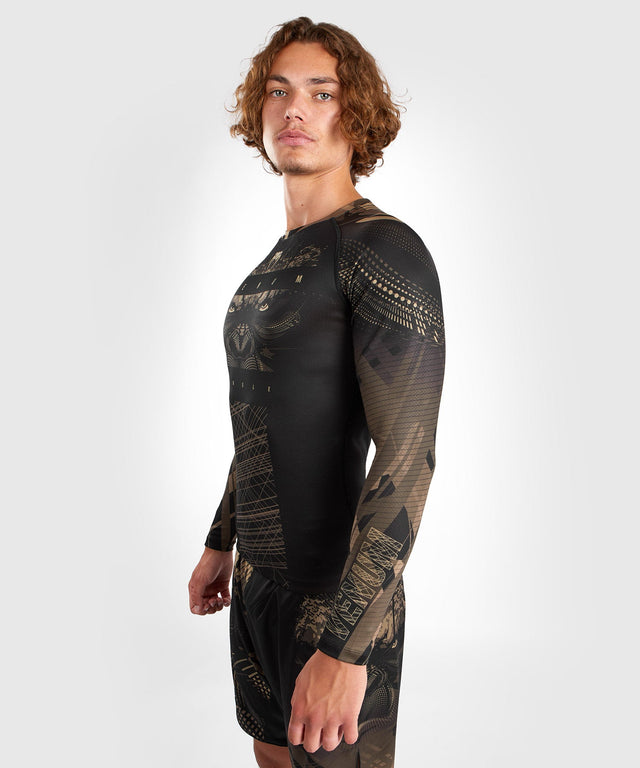 Venum Rashguard Gorilla Jungle Dlouhé rukávy – Černá/Hnědá – Trička